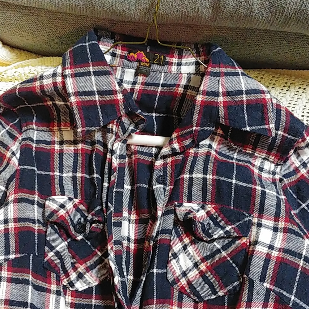 Plaid blouse